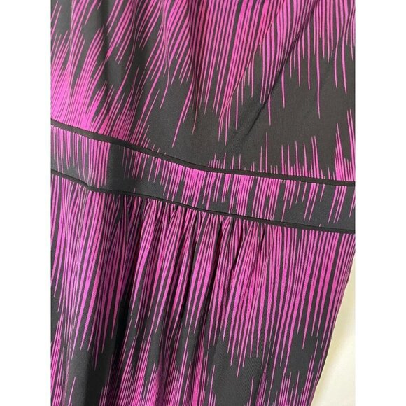 NEW NWT BISOU BISOU WOMENS SIZE 10 DRESS PURPLE SLEEVELESS FIT FLARE * - Picture 2 of 3